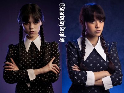 Венсдей Аддамс косплей