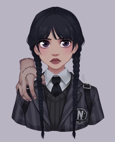 Уэнздей Аддамс аниме