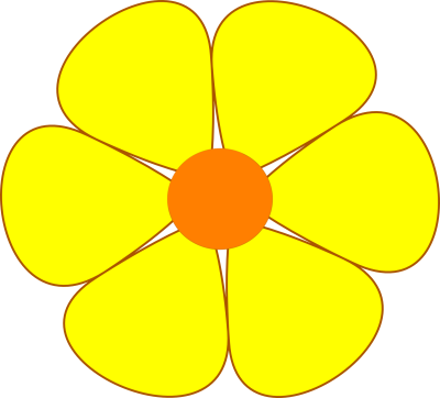 Цветы мультяшные