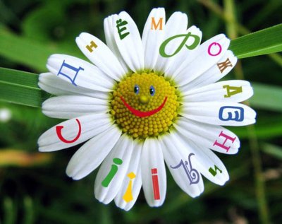 С джем ролждения с ромашками