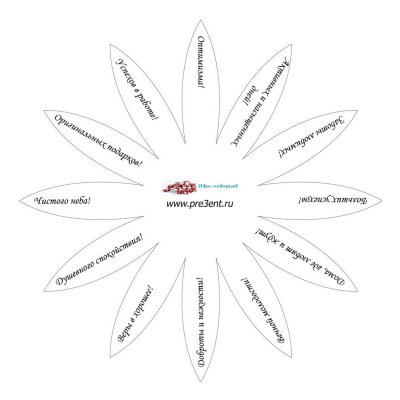 Ромашка с пожеланиями