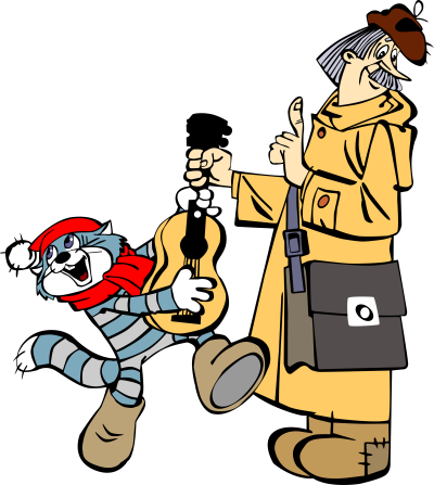 Герои мультфильма Простоквашино Печкин