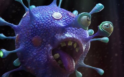 Микроорганизмы под микроскопом