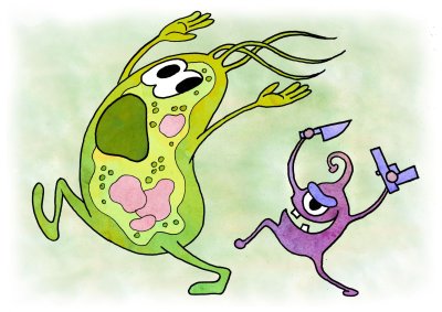 Микробы мультяшные