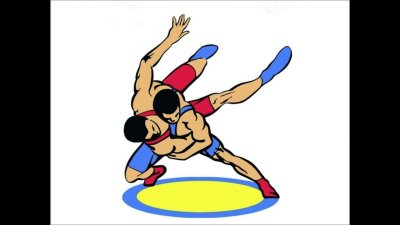 Броски греко-Римская борьба вектор