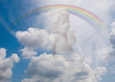 Ангел на облаке