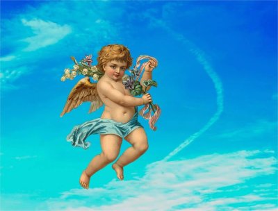 Ангел на облаке