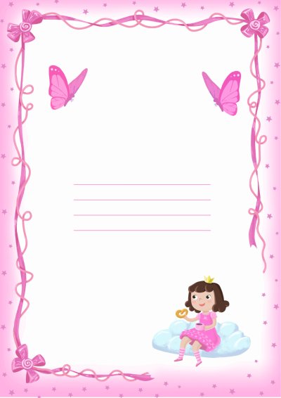 Красивое портфолио для девочки