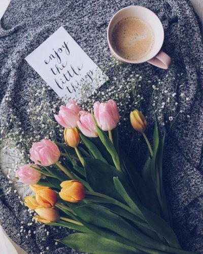 Тюльпаны и кофе