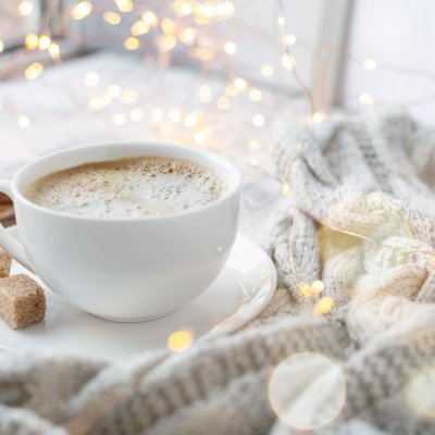 Утро кофе зима