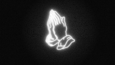 Неоновое изображение на черном фоне