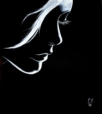 Красивый женский силуэт