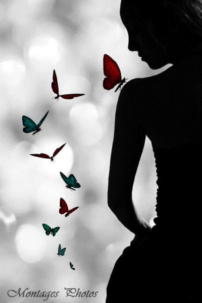Женщина бабочка