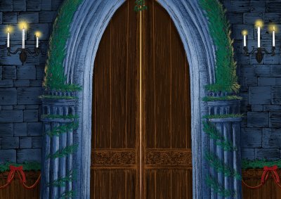 Гарри Поттер Хогвартс двери