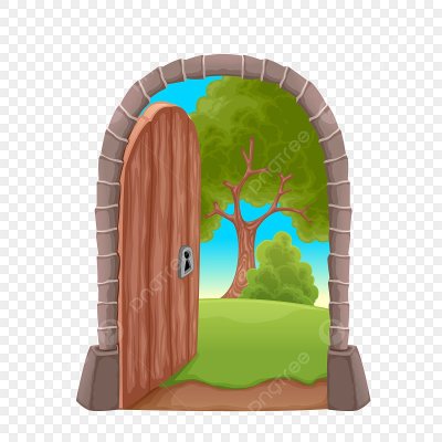 Сказочная дверь с замком