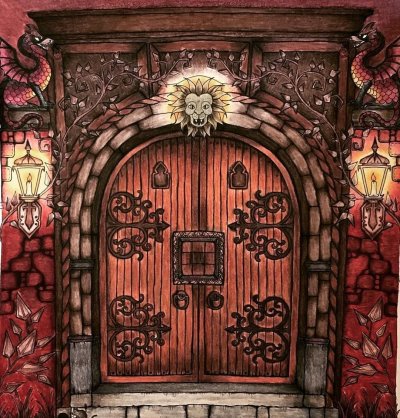 Сказочная дверь с замком