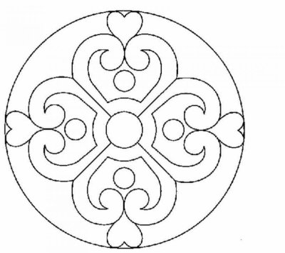 Расскраска Башкирский орнамент