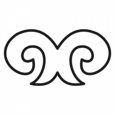 Башкирский орнамент бараньи рога