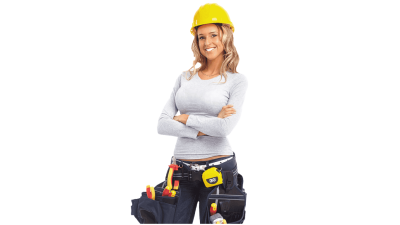 Девушка в каске