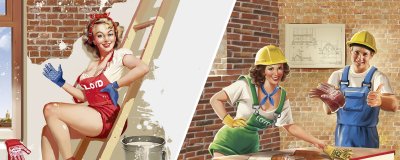 Девушка Строитель