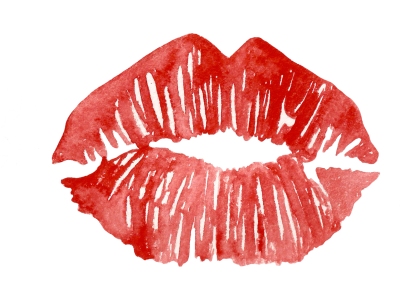 Отпечаток губной помады