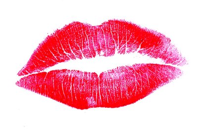 Красивый отпечаток губ