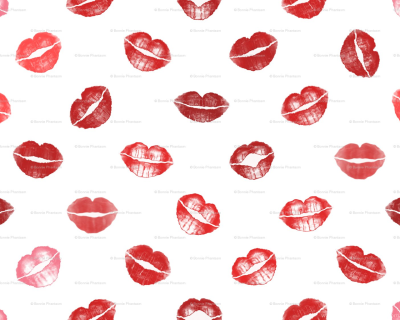 Фон с поцелуйчиками