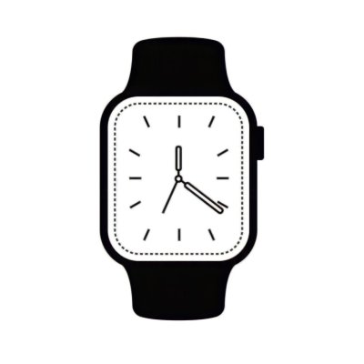 Часы черно белые