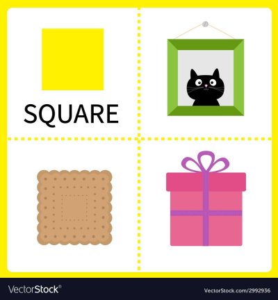 Предметы квадратной формы для детей