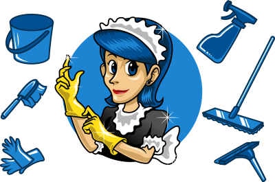 Уборка мультяшный