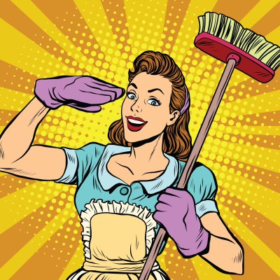 Уборка мультяшная