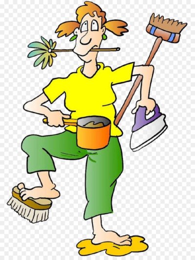 Уборка мультяшная