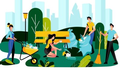 Уборка территории субботник