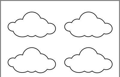 Трафарет облака