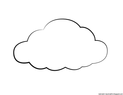 Тучка раскраска