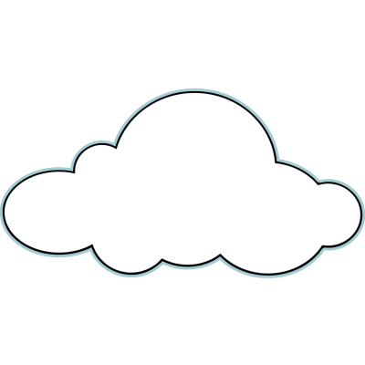 Облако раскраска для малышей