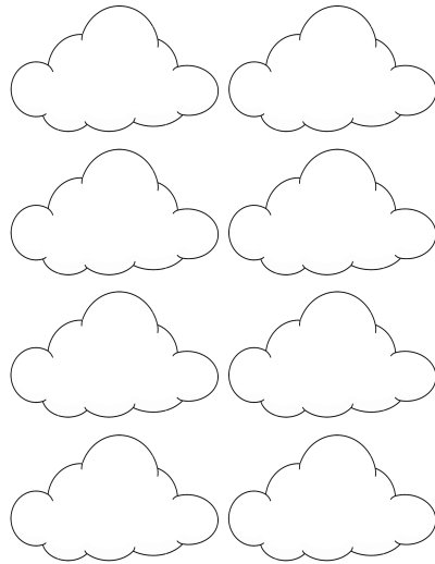 Трафарет облака