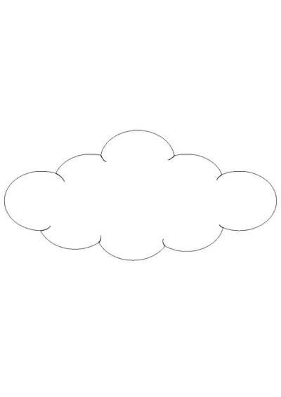 Облако раскраска