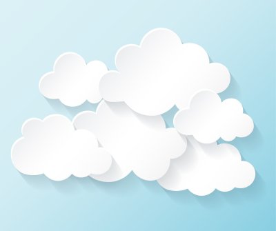 Облако на белом фоне