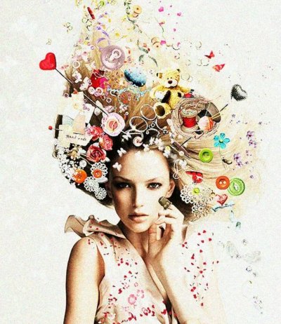 Творческая девушка