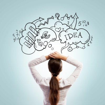 Много мыслей в голове у женщины