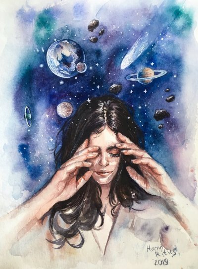 Космическая девушка