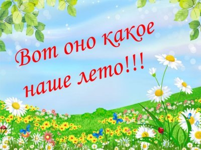 Лето для дошкольников