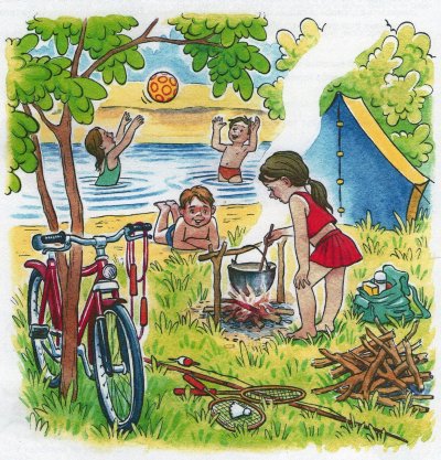 Летний рисунок для детей