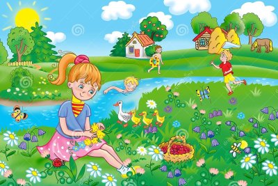 Картина лето для детей