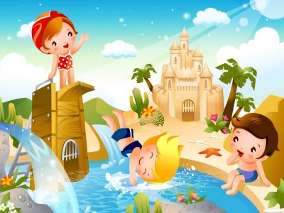 Мультяшное лето в детском саду