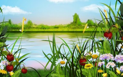 Пейзажи природы лето