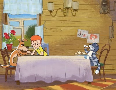 Трое из Простоквашино мультфильм 1978