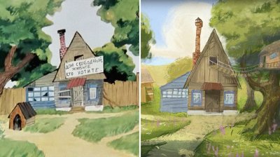 Трое из Простоквашино мультфильм дом