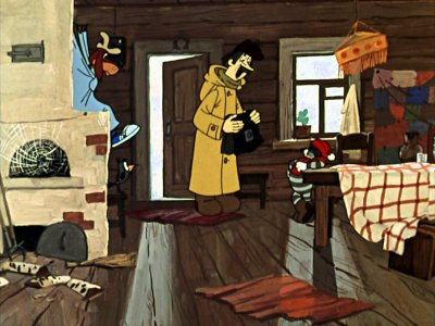 Почтальон Печкин зимой Простоквашино